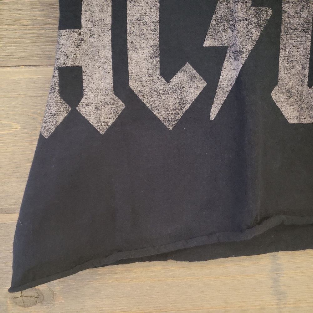 AC/DC Graphic Cotton Band Tee Small Cropped - Picture 3 of 6